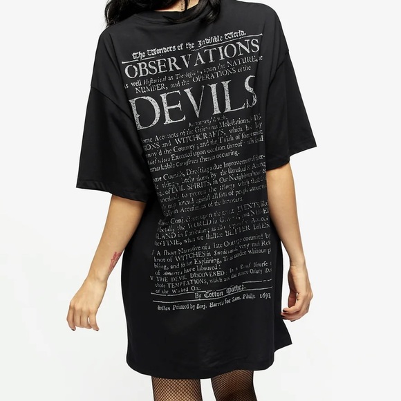 Disturbia ‘Momento Mori’ Shirt Dress NWOT - Picture 2 of 5